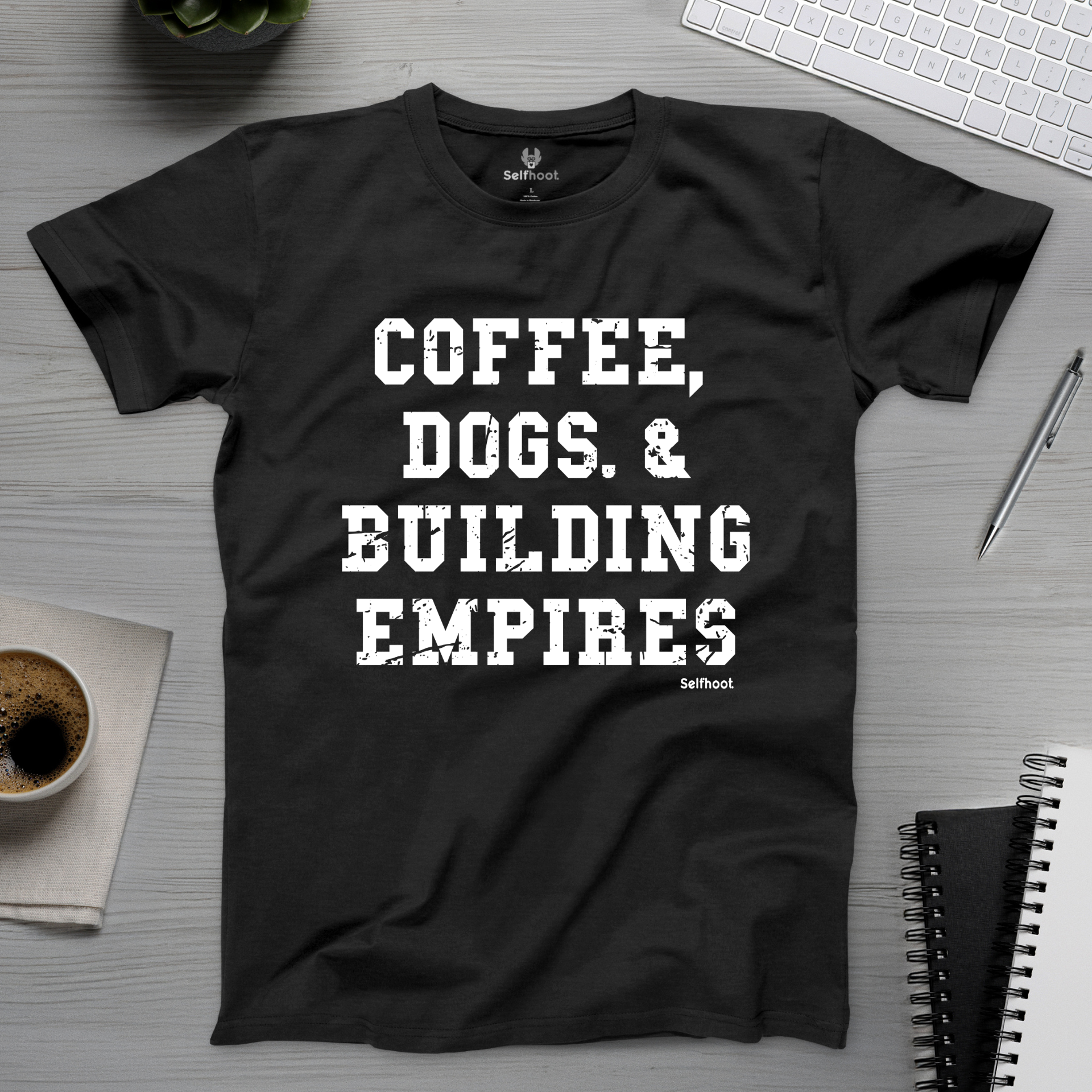 Coffee, Dogs, & Building Empires Premium Tee