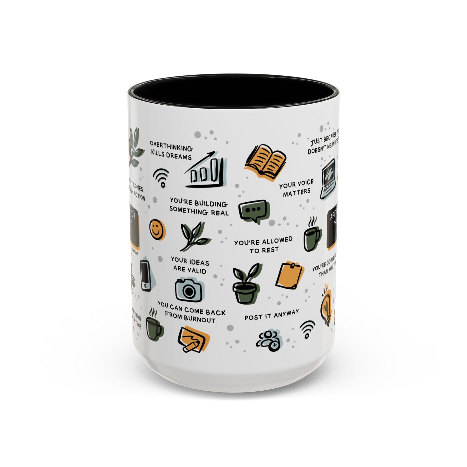 Affirmations for the Anxiously Ambitious Premium 15oz Mug