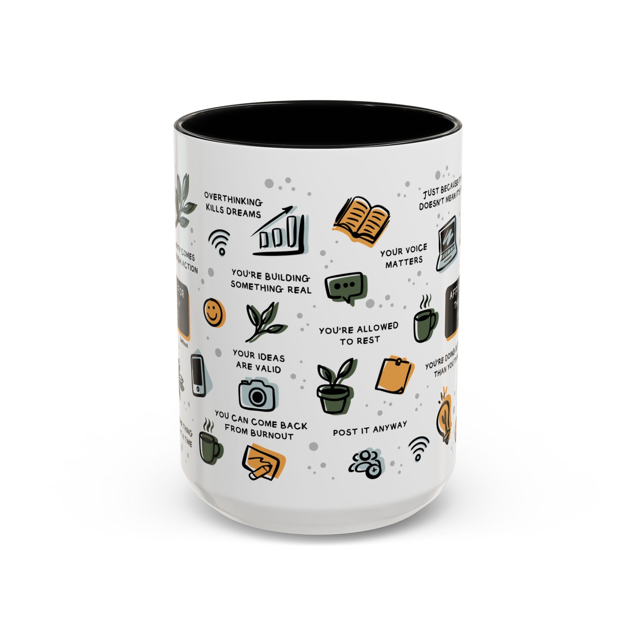 Affirmations for the Anxiously Ambitious Premium 15oz Mug