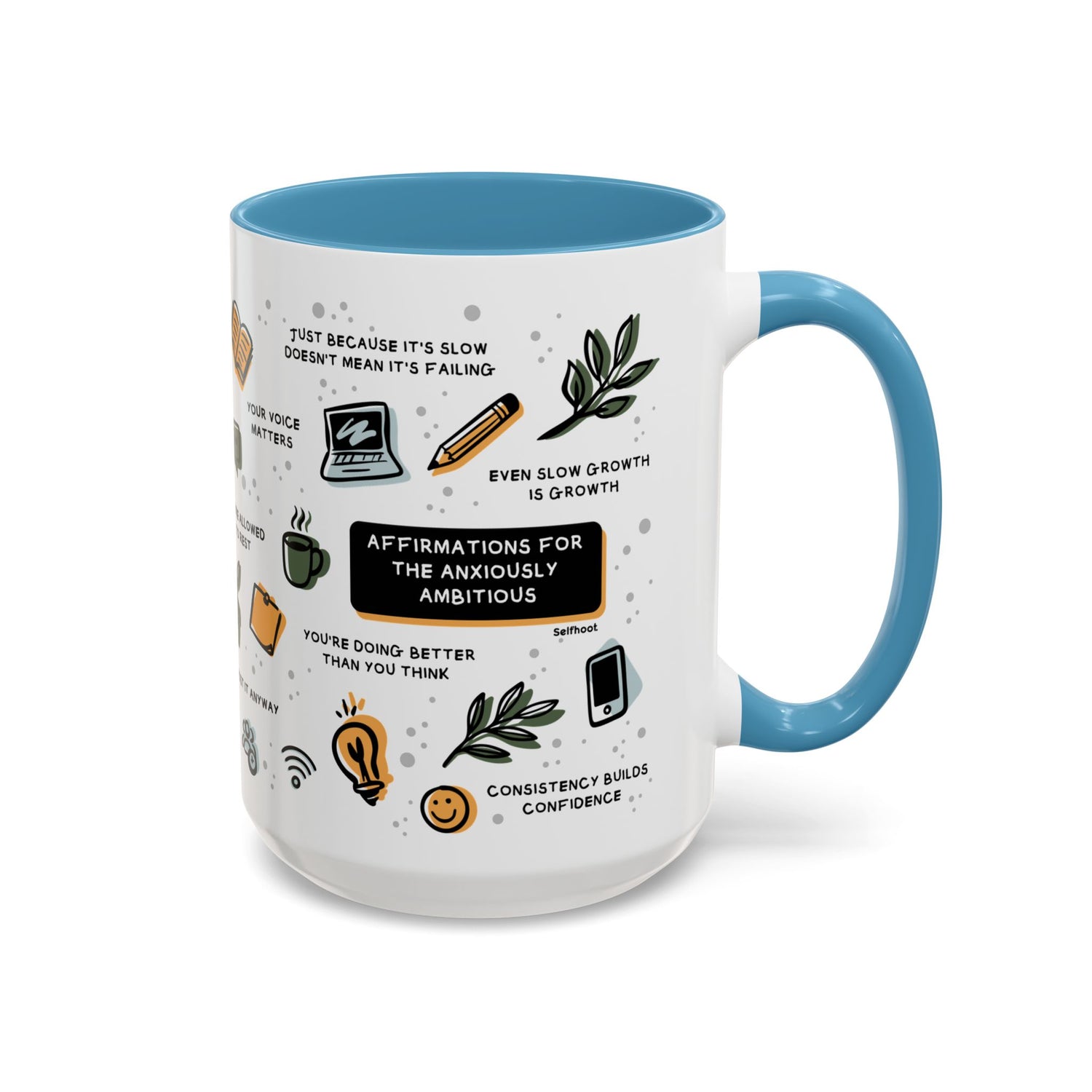 Affirmations for the Anxiously Ambitious Premium 15oz Mug