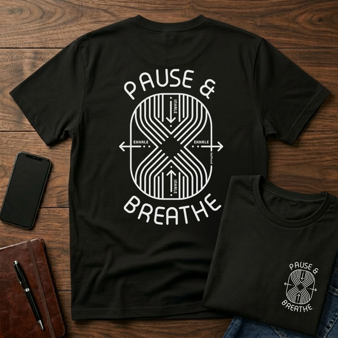 Pause &amp; Breathe Premium Tee