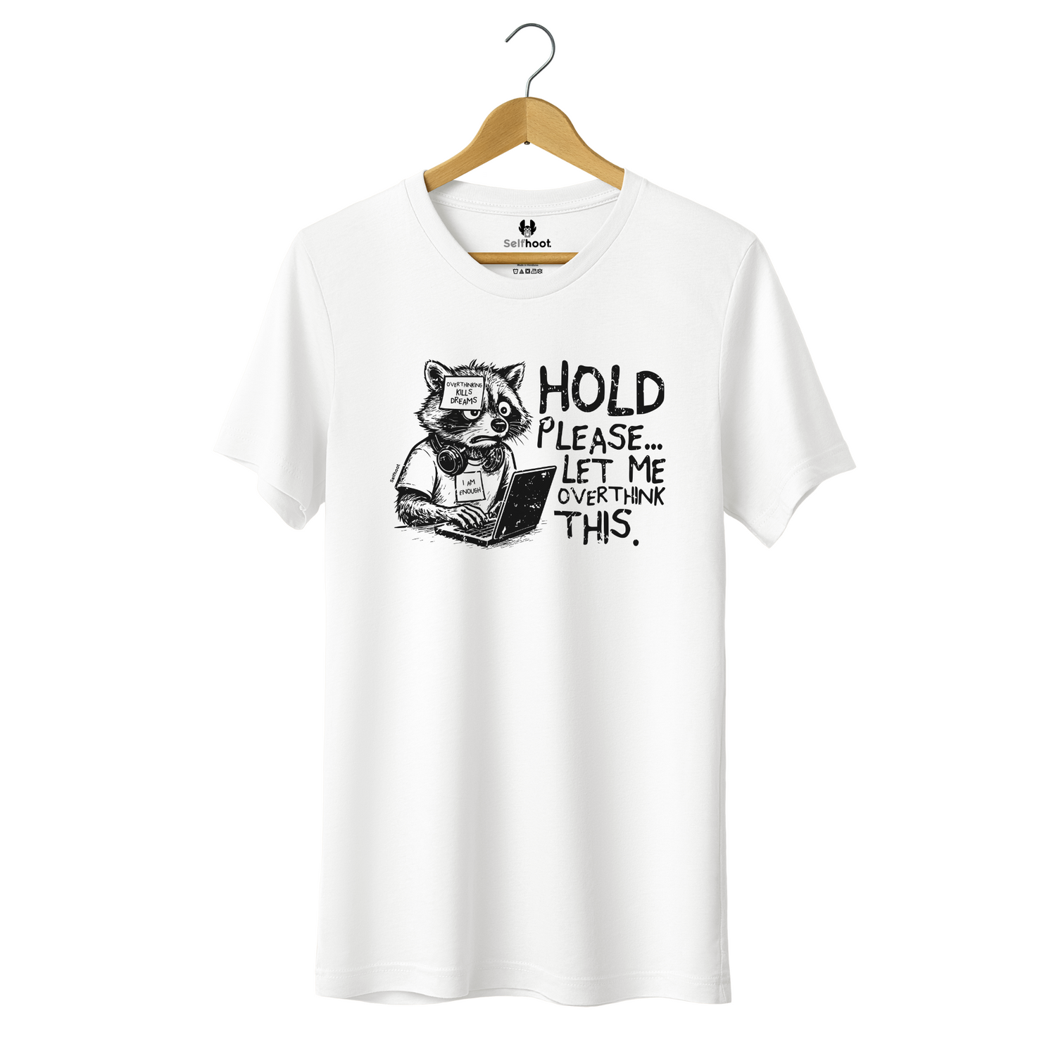 Overthinking Raccoon Premium Tee