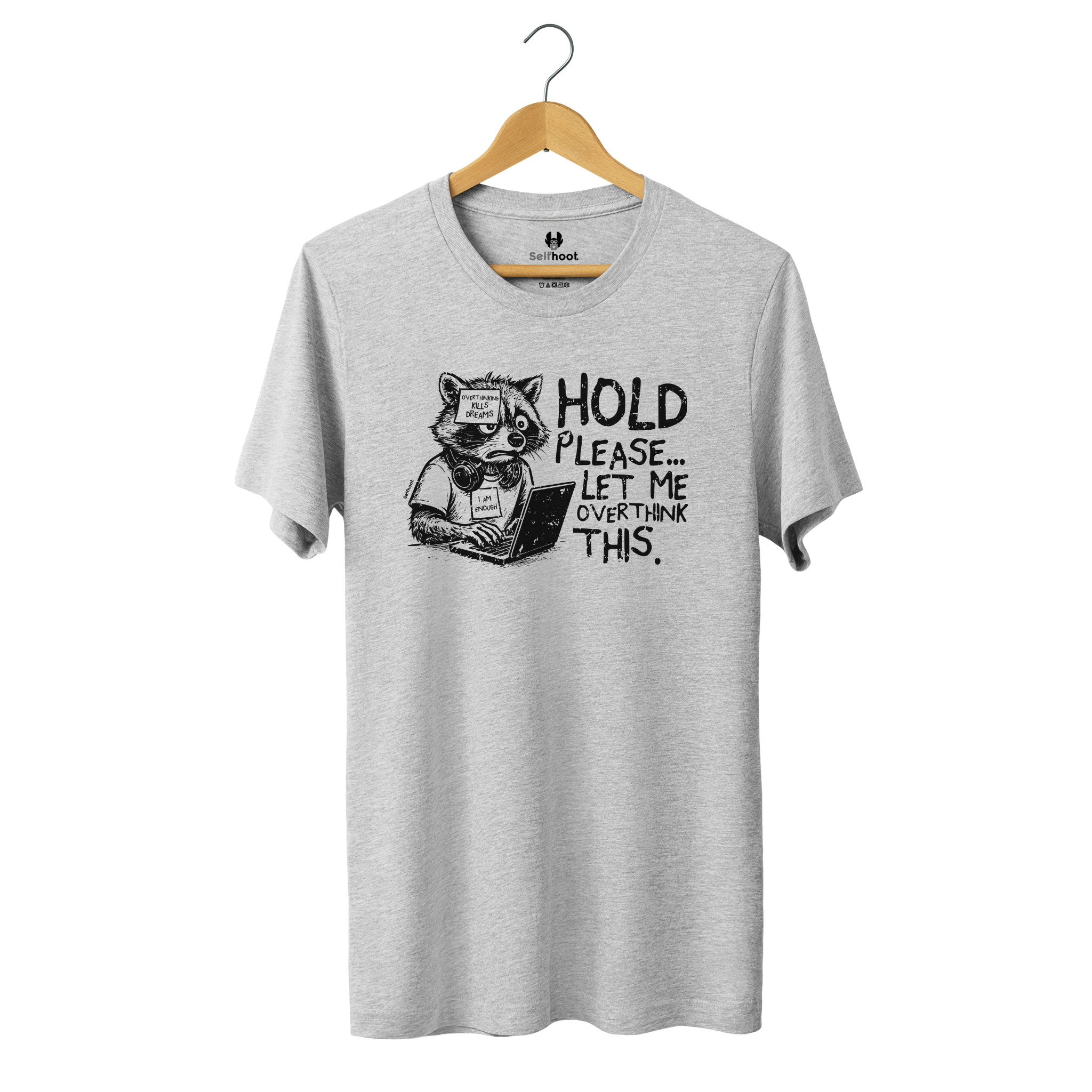 Overthinking Raccoon Premium Tee