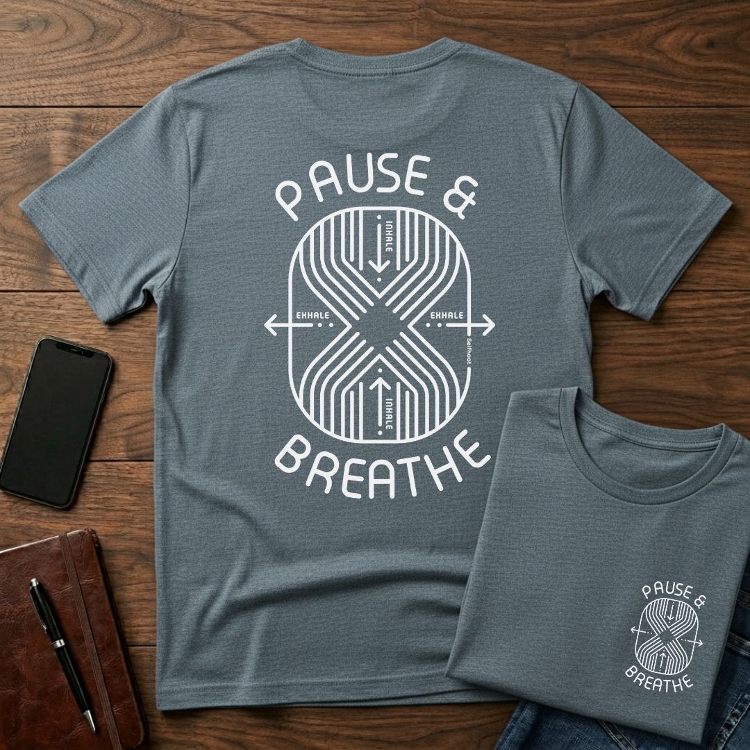 Pause &amp; Breathe Premium Tee
