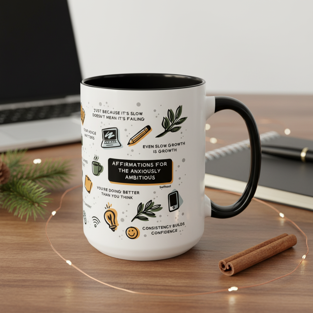 Affirmations for the Anxiously Ambitious Premium 15oz Mug
